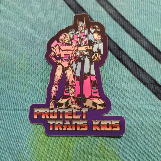 Transformers Protect Trans Kids Sticker