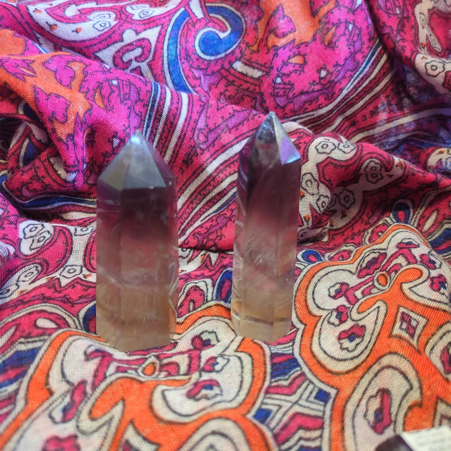 Champagne and Wine Fluorite Towers