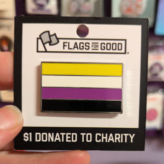 Nonbinary (Enby) Pride Flag Enamel Pin