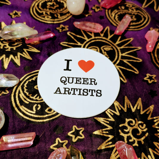 I Love Queer Artists Sticker