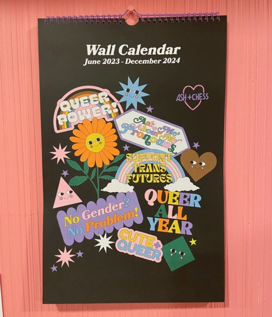 Ash + Chess 2024 Wall Calendar - Banned from Target!
