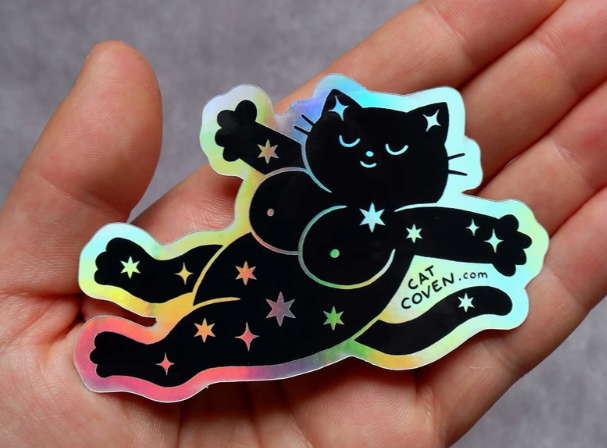 Magical Kitty Holographic Sticker