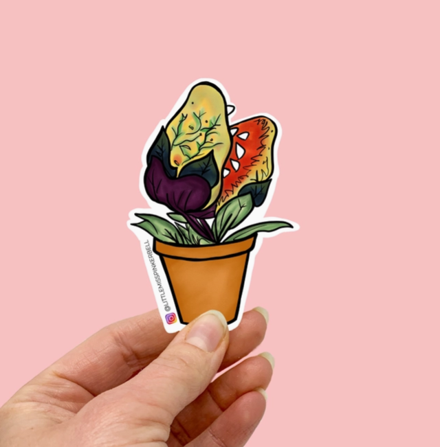 Venus Flytrap Vinyl Sticker