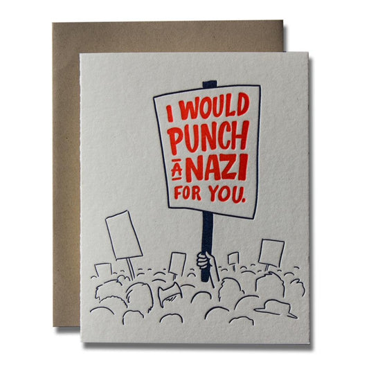 Punch A Nazi Card