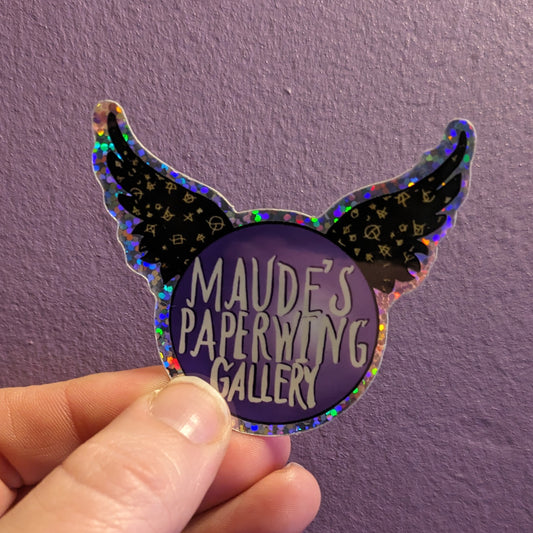 Maude's Paperwing Gallery Logo Sticker
